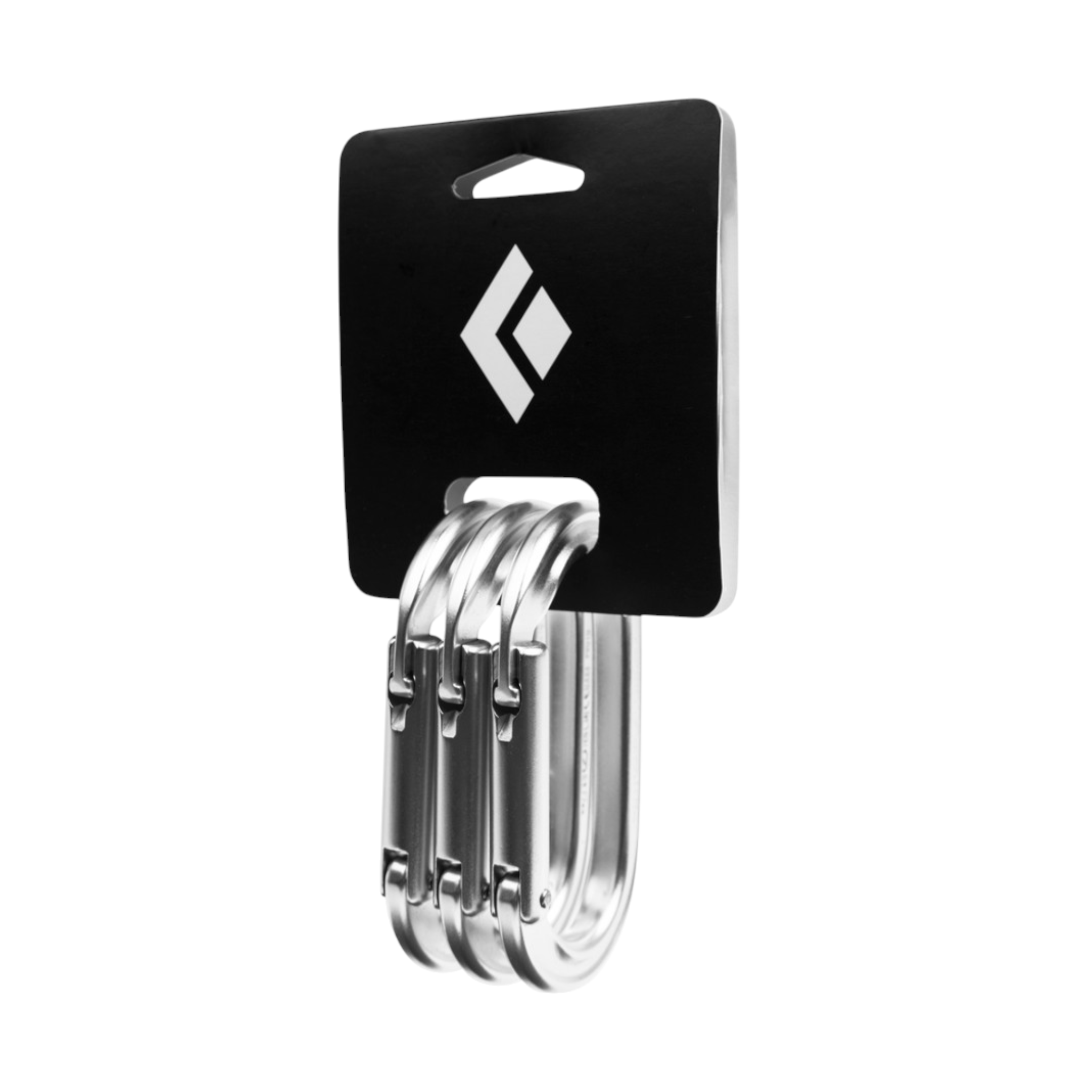 Black Diamond Oval Keylock Carabiners 3-Pack