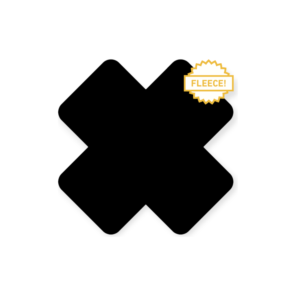 NoSo Black Fleece X Patch - FERAL