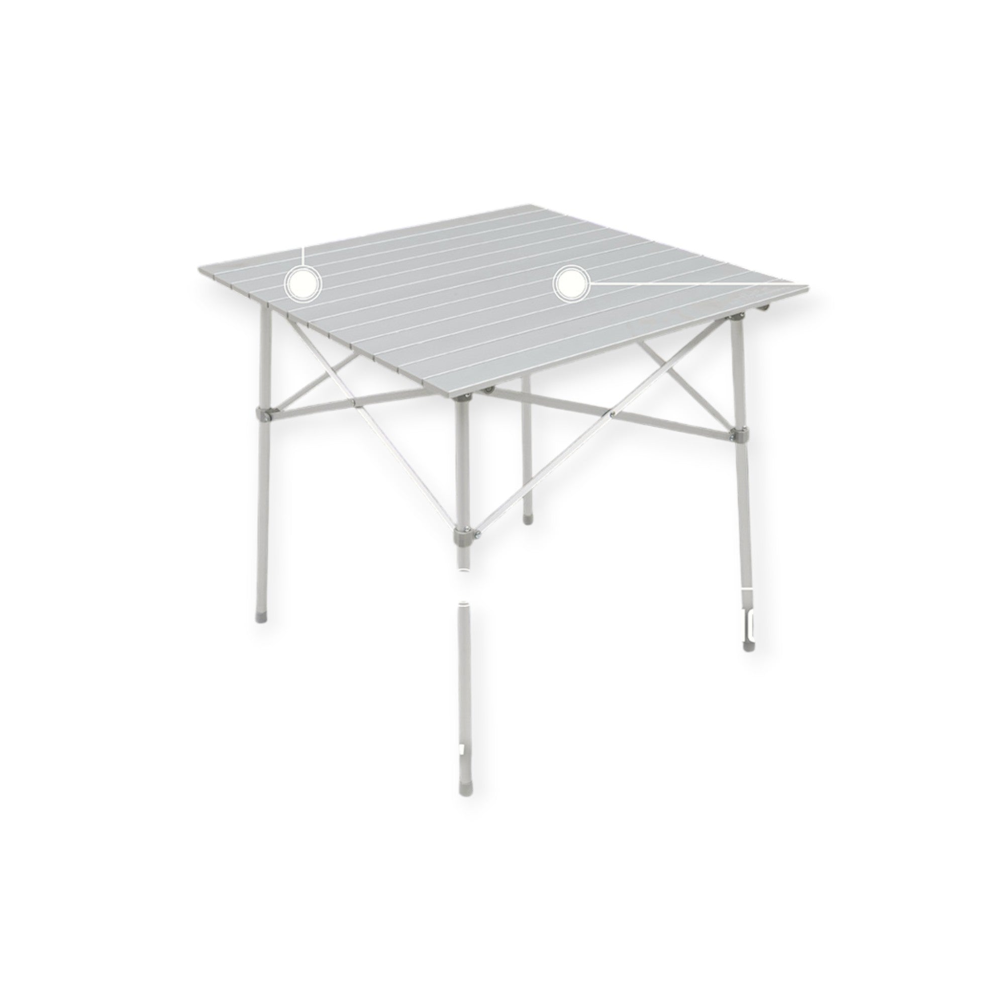 Alps Mountaineering Camp Table Silver - FERAL