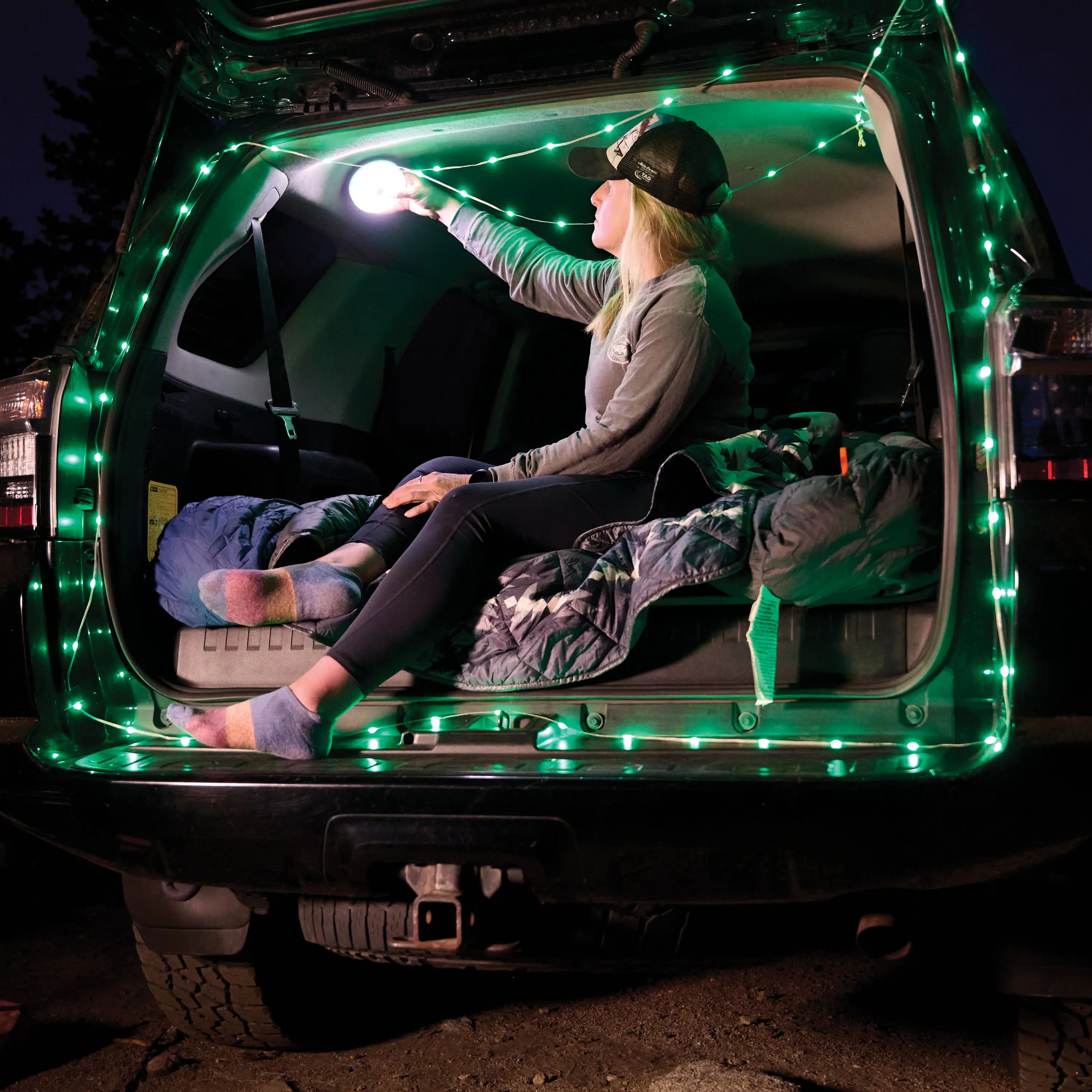 Nite Ize Radiant StarLit Rechargeable Lantern + String Light - Disc-O Select - FERAL