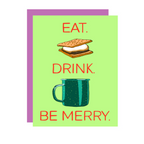 Wild Lettie Be Merry Greeting Card - FERAL