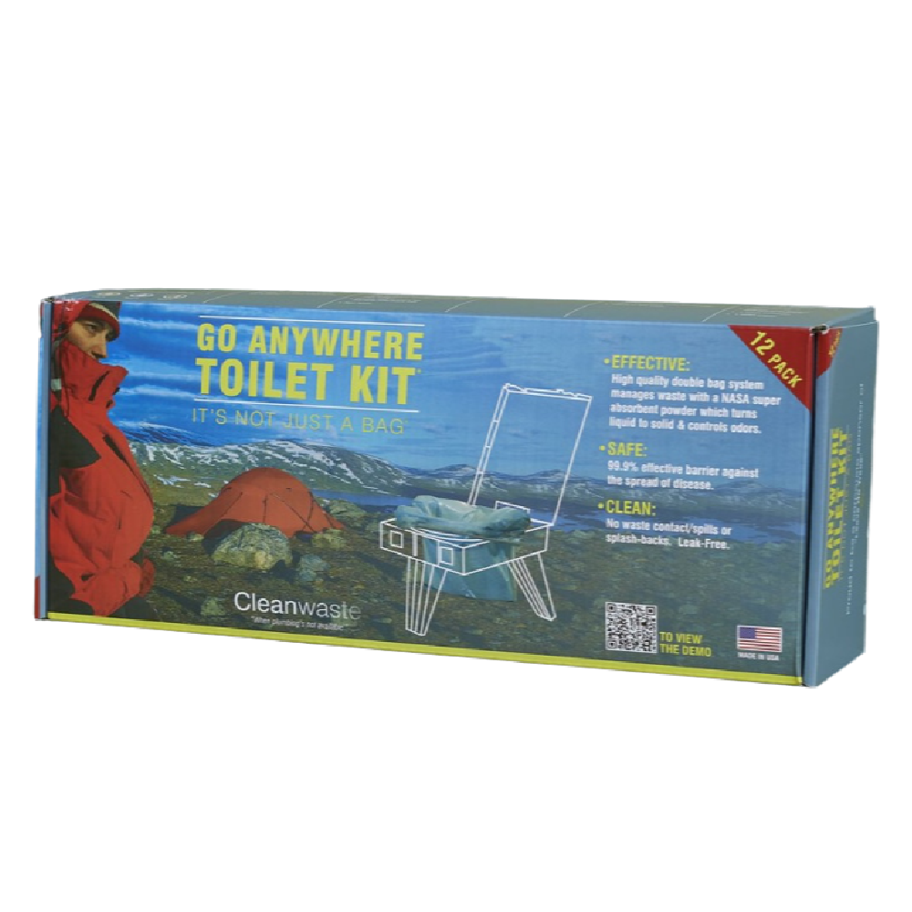 Clean Waste Go Anywhere Waste Kit 12 Pack