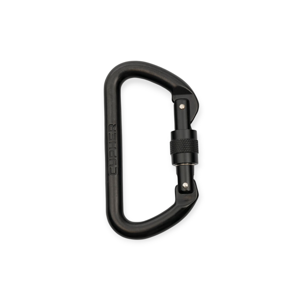 Cypher Aluminum Large D 3 Stage Lock Carabiner