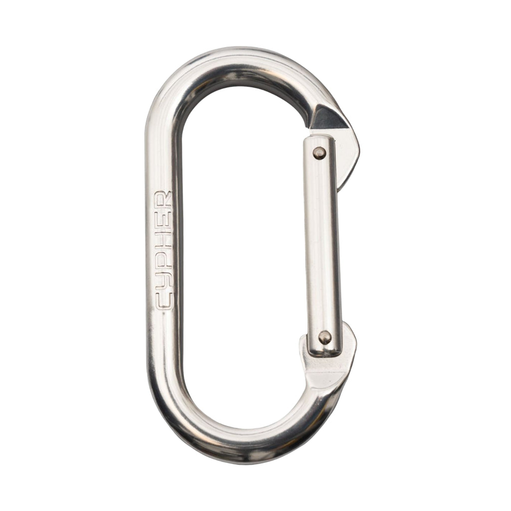 Cypher Oval Screw Gate Bright Carabiner - FERAL