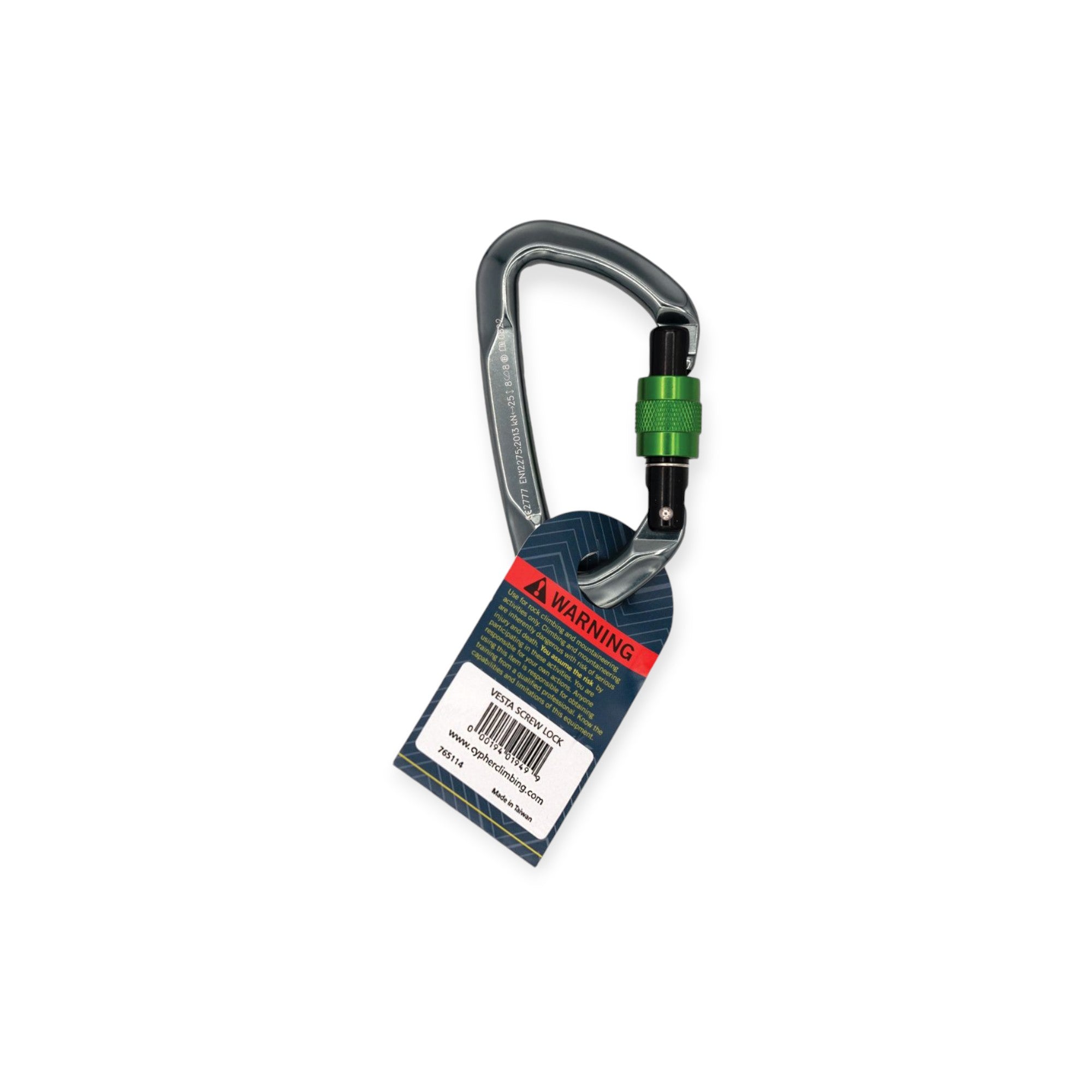 Cypher Vesta Locking Screw Gate Carabiner