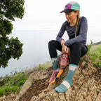 Darn Tough Women's Bear Town Micro Crew Lightweight with Cushion Socks - FERAL