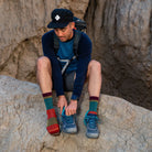 Darn Tough Heady Stripe Micro Crew Lightweight with Cushion Socks - FERAL