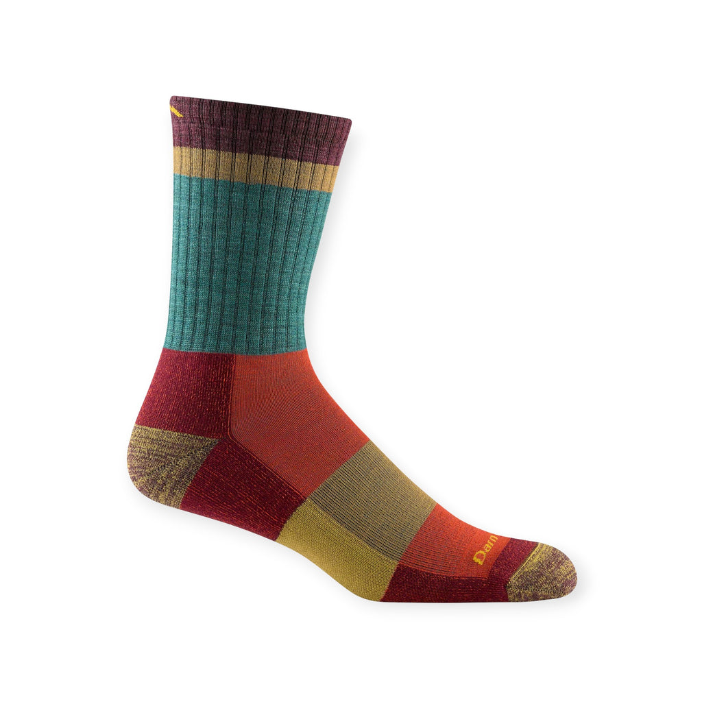Darn Tough Heady Stripe Micro Crew Lightweight with Cushion Socks - FERAL
