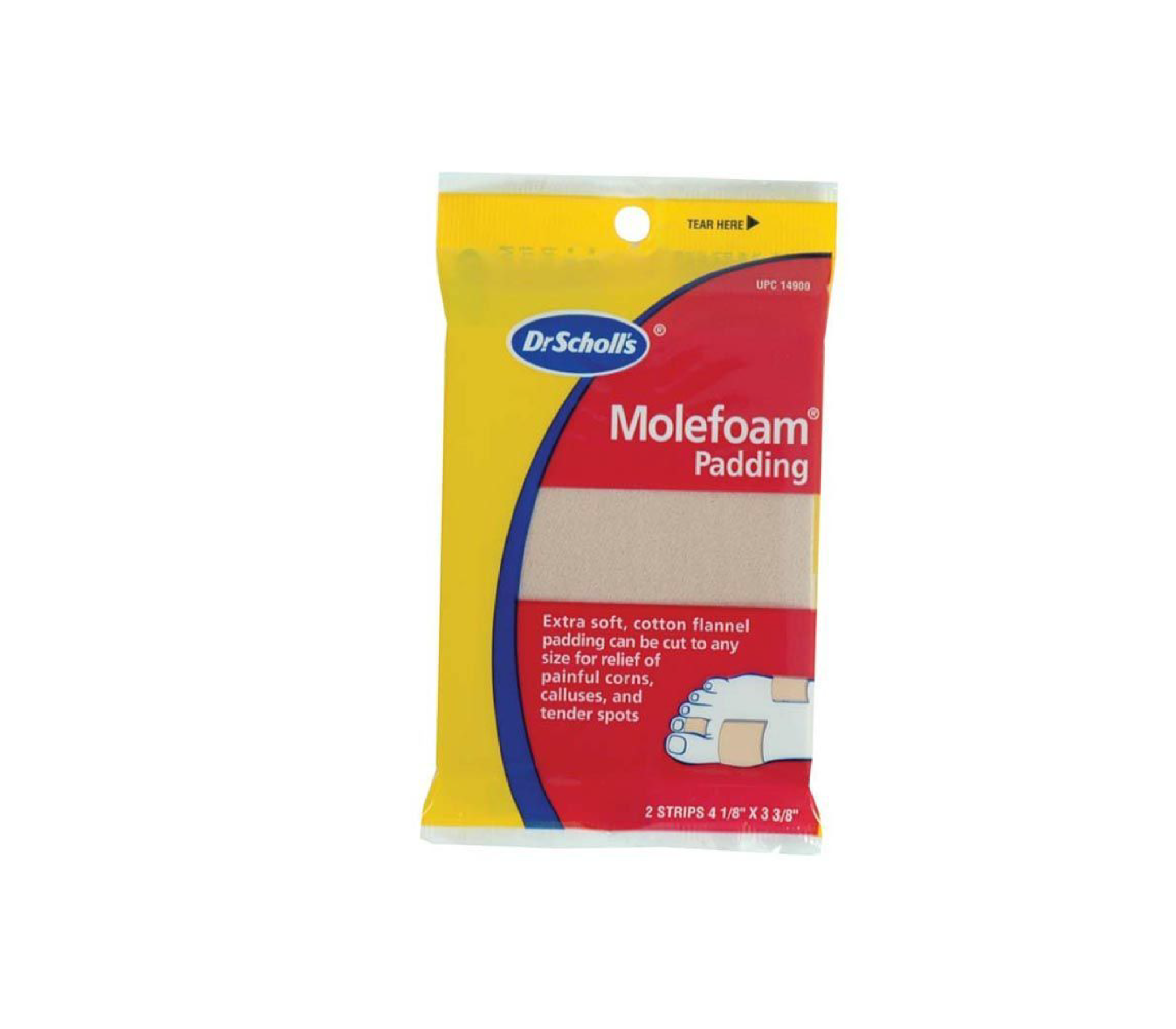 Dr. Scholls Molefoam 4 1/8" x 3 3/8"