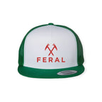 FERAL Logo Flat Bill Embroidered Hat