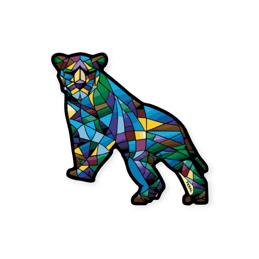 FERAL Glass Cougar Magnet - FERAL