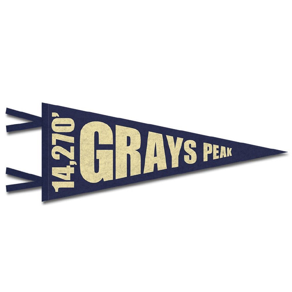 FERAL Grays Peak Pennant Navy | Cream