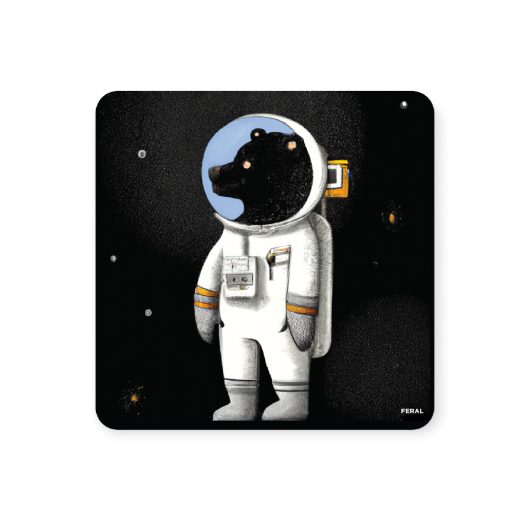 FERAL Astronaut Bear Sticker