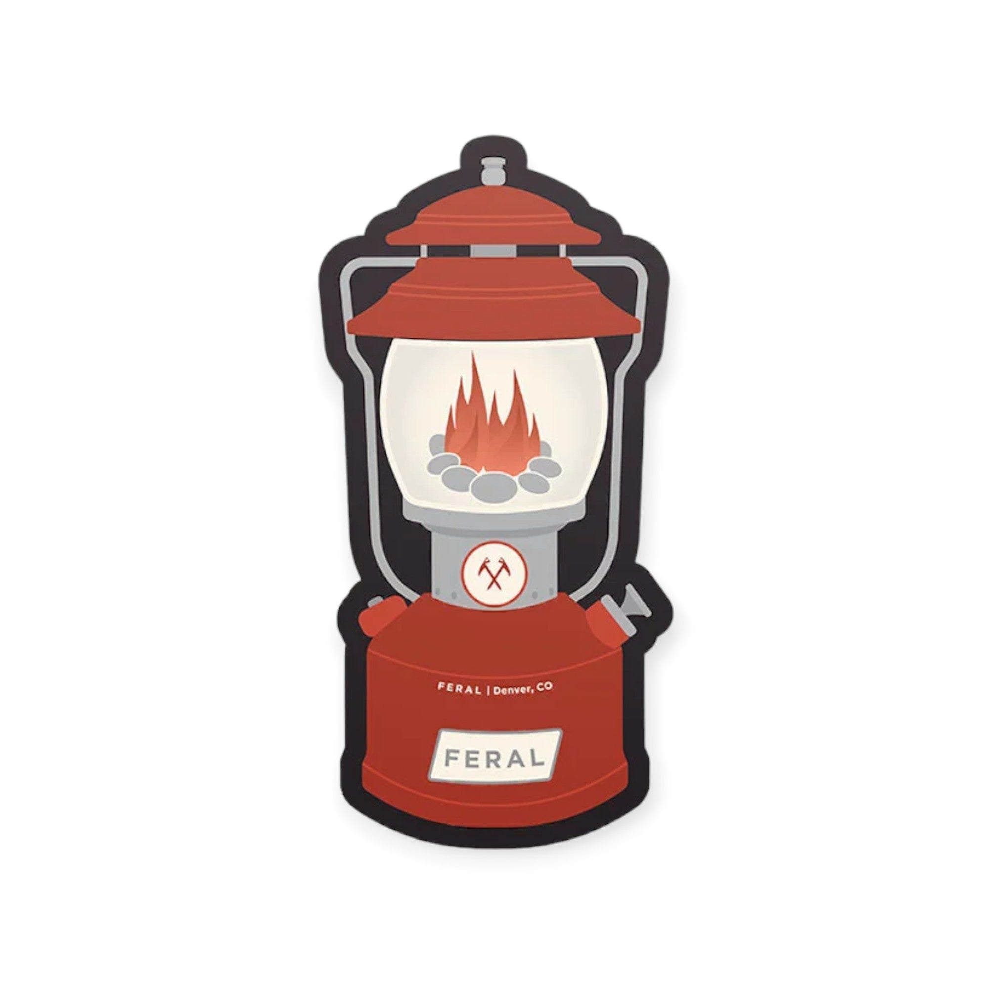FERAL Denver Red Lantern Sticker