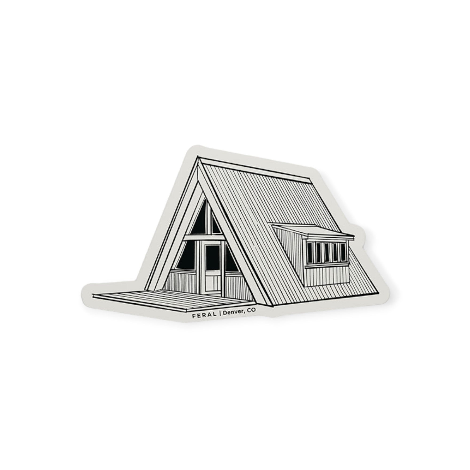 FERAL Denver Vintage A-Frame Sticker