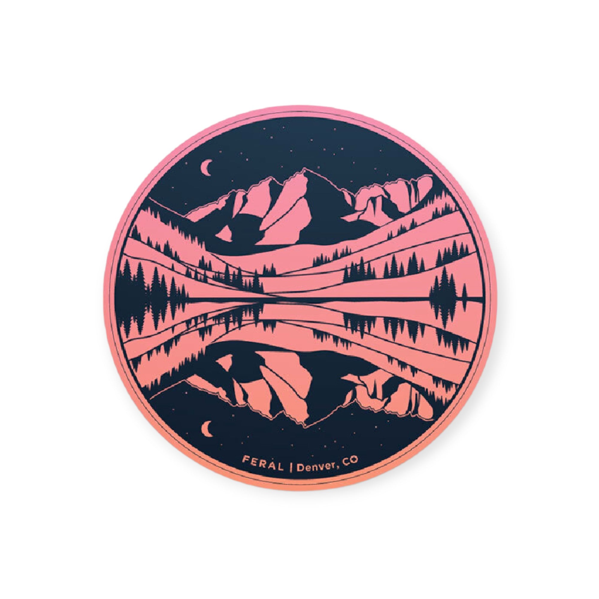 FERAL Maroon Bells Rose Sticker