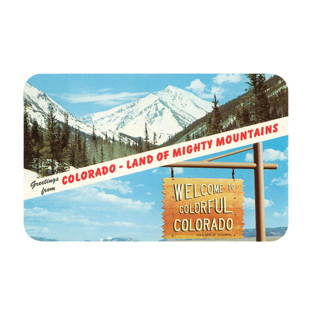 Found Image Greetings From Colorado CO-266 Postcard