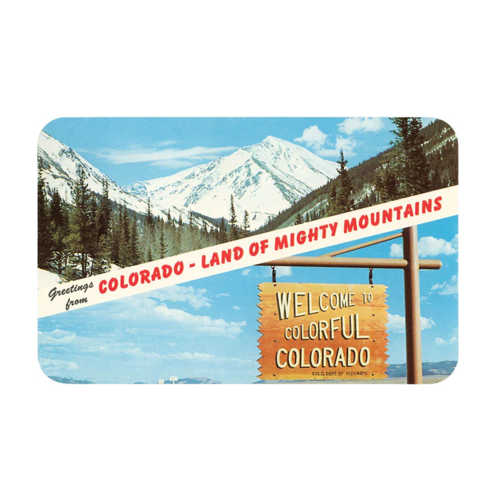 Found Image Greetings From Colorado CO-266 Postcard