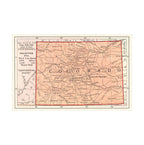 Found Image Map Of Colorado CO-247 Postcard