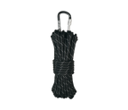 Gear Aid Extra Heavy-Duty 1100 Paracord Reflective Black 50ft Paracord