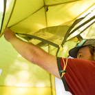 Peregrine Gannet 4 Person Tent w' Gear Loft Theater System - Includes Footprint - FERAL