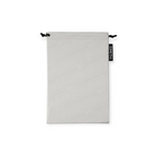 Gray storage bag for ski goggles by Smith, featuring a textured pattern and drawstring closure.