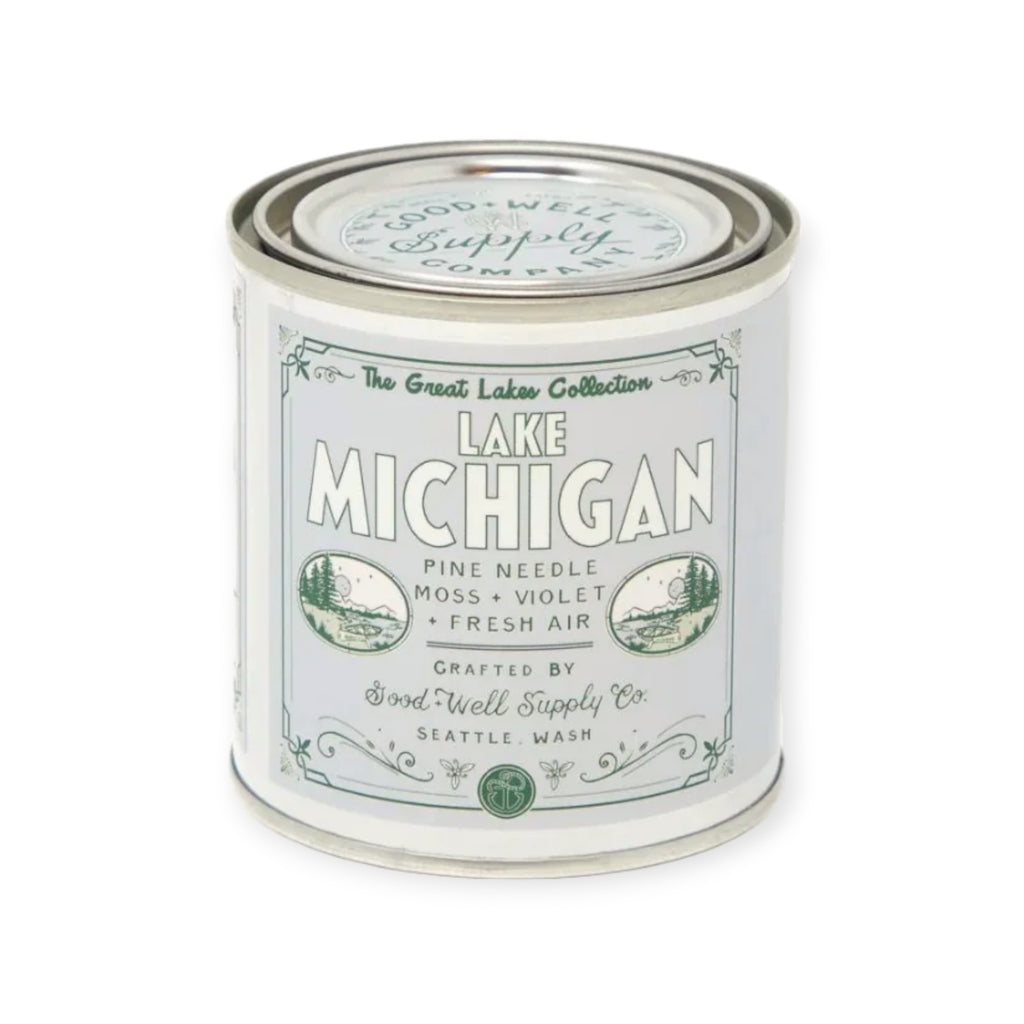 Good & Well Supply Co. Lake Michigan Great Lakes Candle - 1/2 Pint