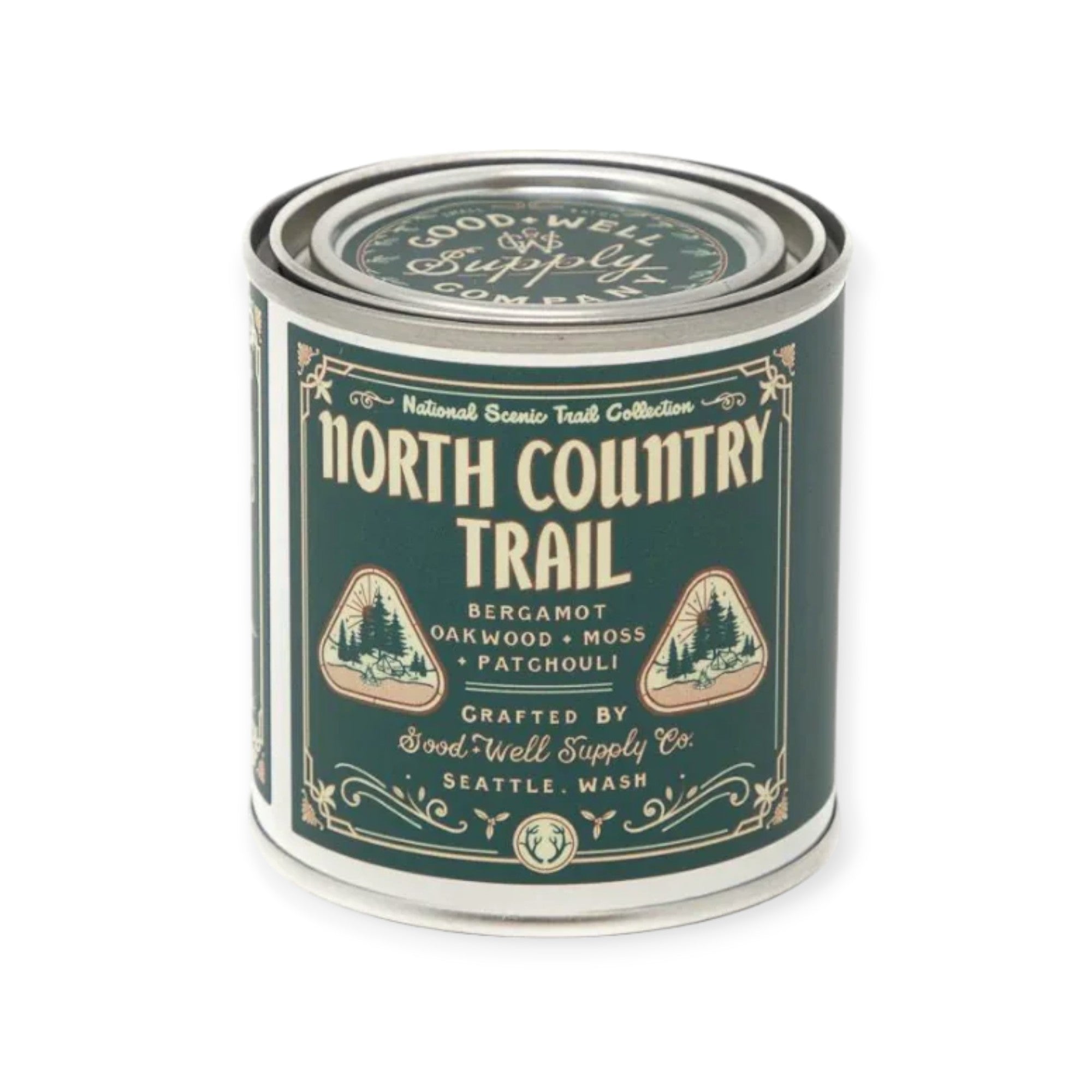 Good & Well Supply Co. North Country National Scenic Trails Candle - 1/2 Pint