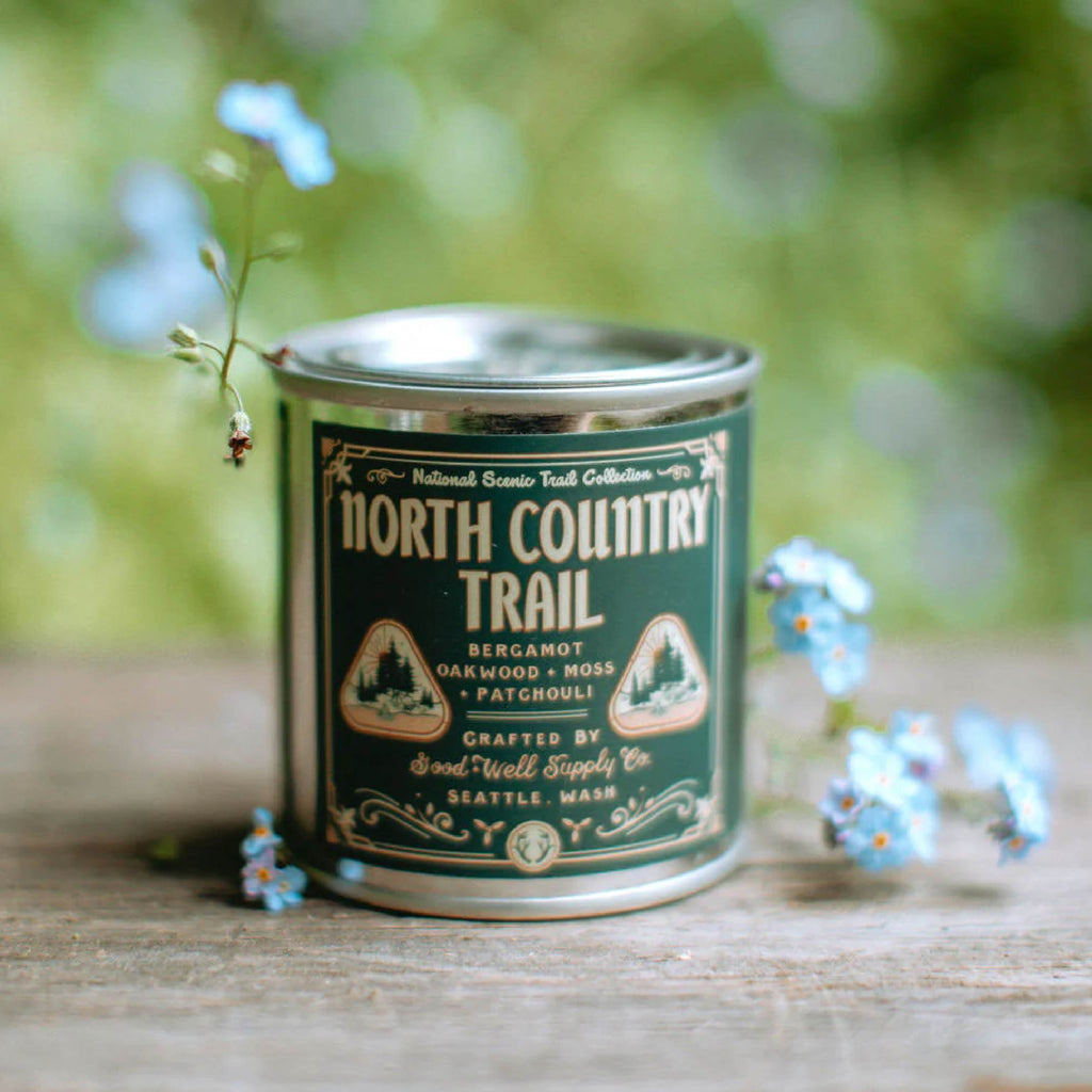 Good & Well Supply Co. North Country National Scenic Trails Candle - 1/2 Pint