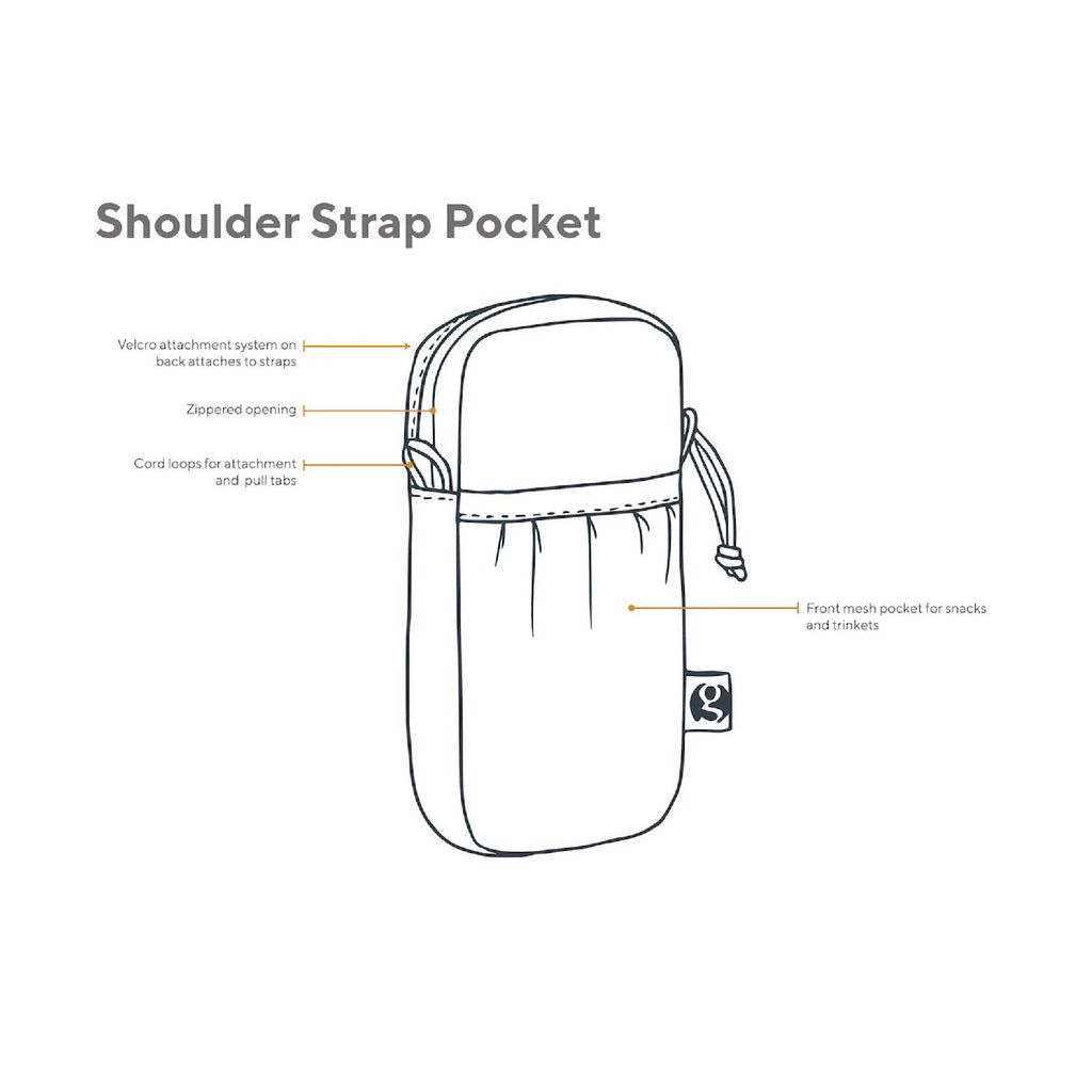 Gossamer Gear Shoulder Strap Pocket Large - FERAL