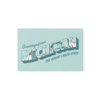 Byway Press Greetings from Michigan Retro Travel Postcard - FERAL