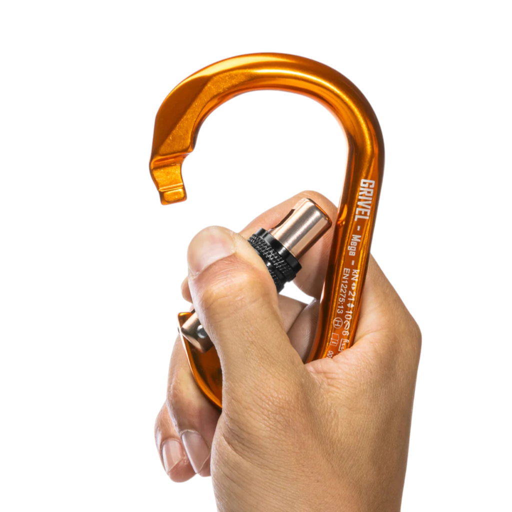 Grivel Classic HMS K6N Screw Gate Anodized Gold Carabiner