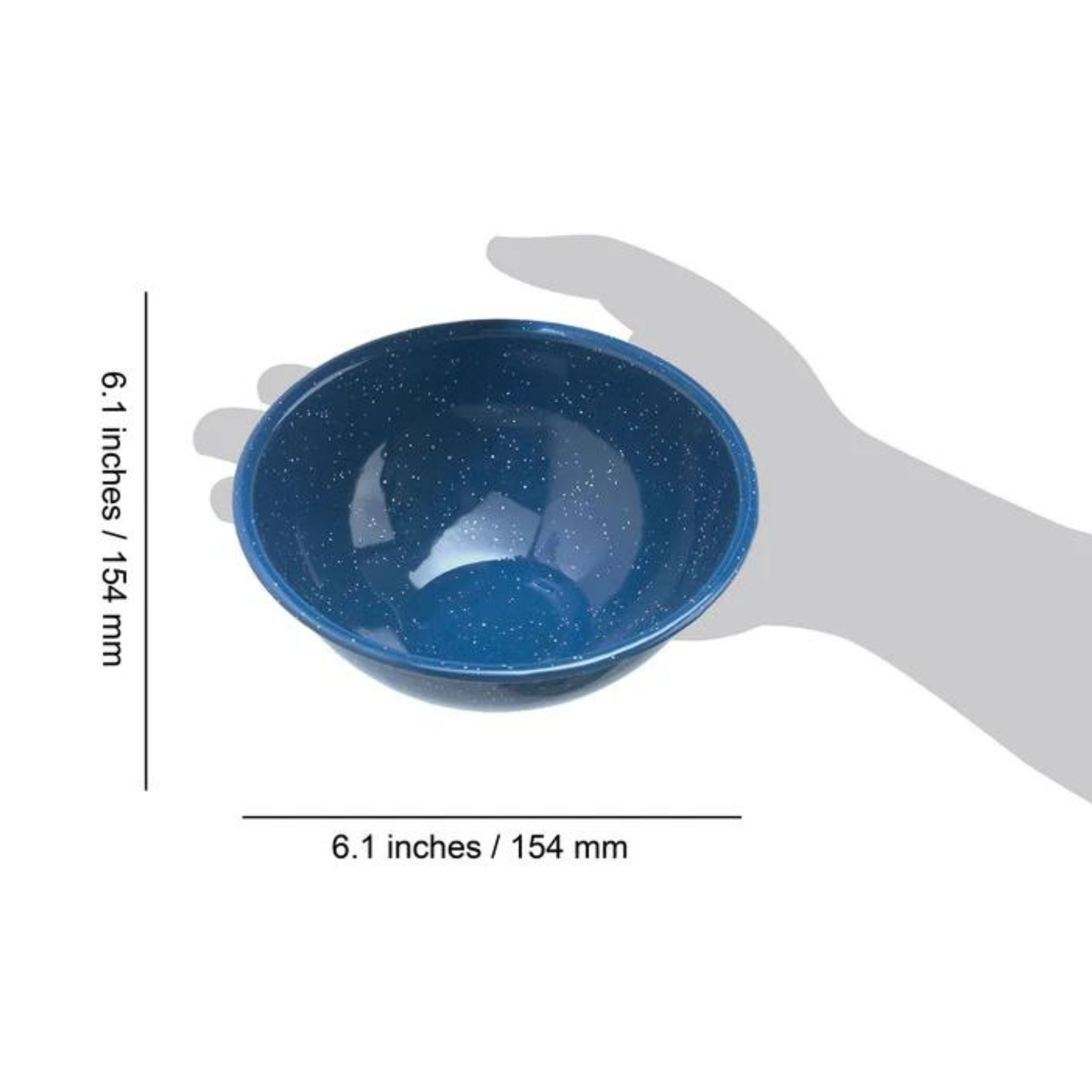 GSI Enamel 6" Mixing Bowl Blue