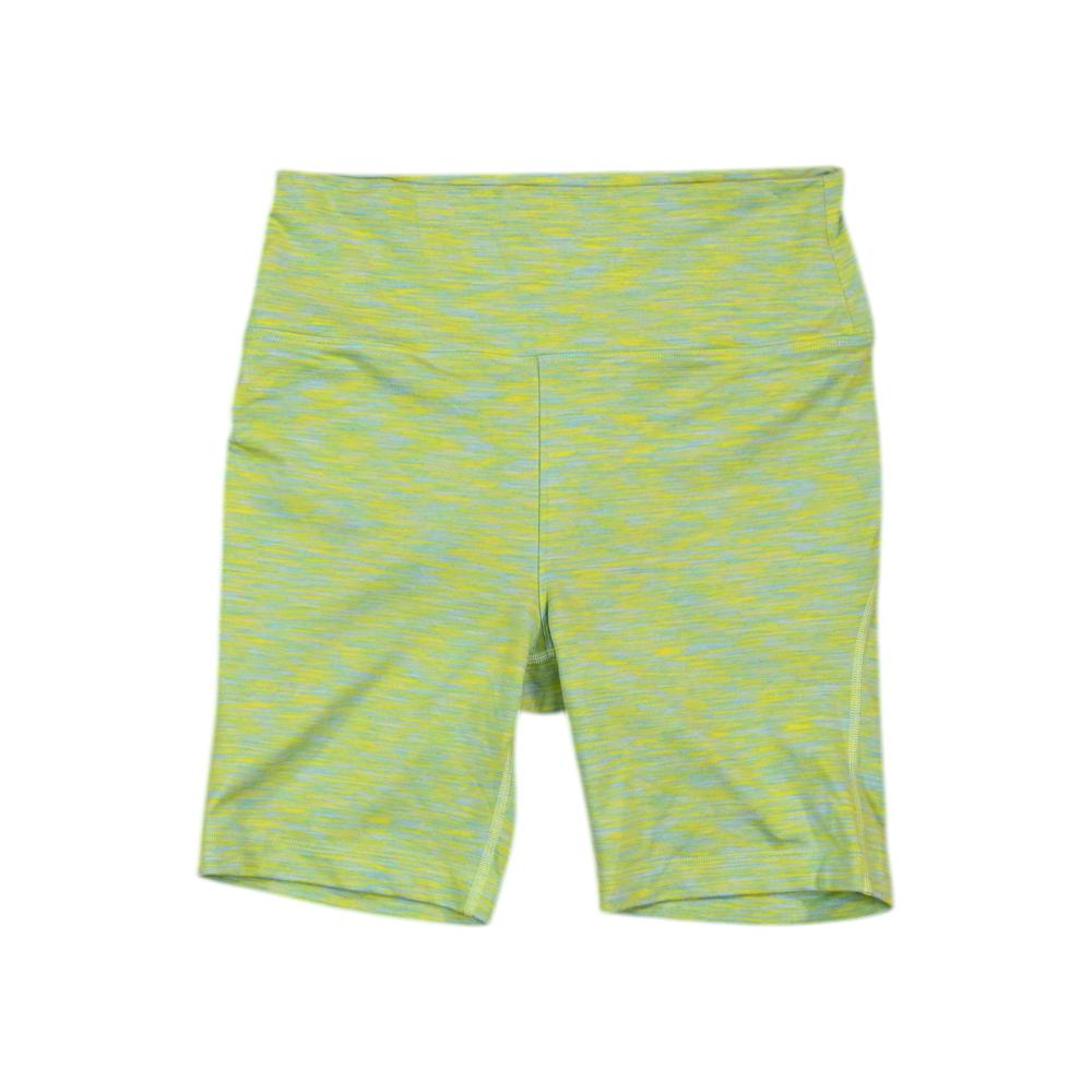 Outdoor Voices Women's Freeform Bike Shorts Yellow/Blue M Used - FERAL