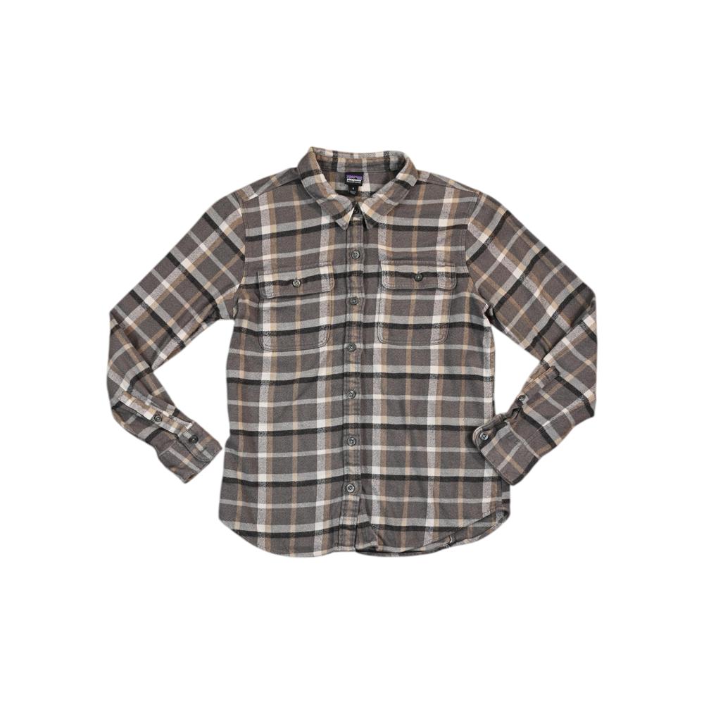 Patagonia Women's Fjord Flannel Long Sleeve Shirt Grey/Tan S Used - FERAL