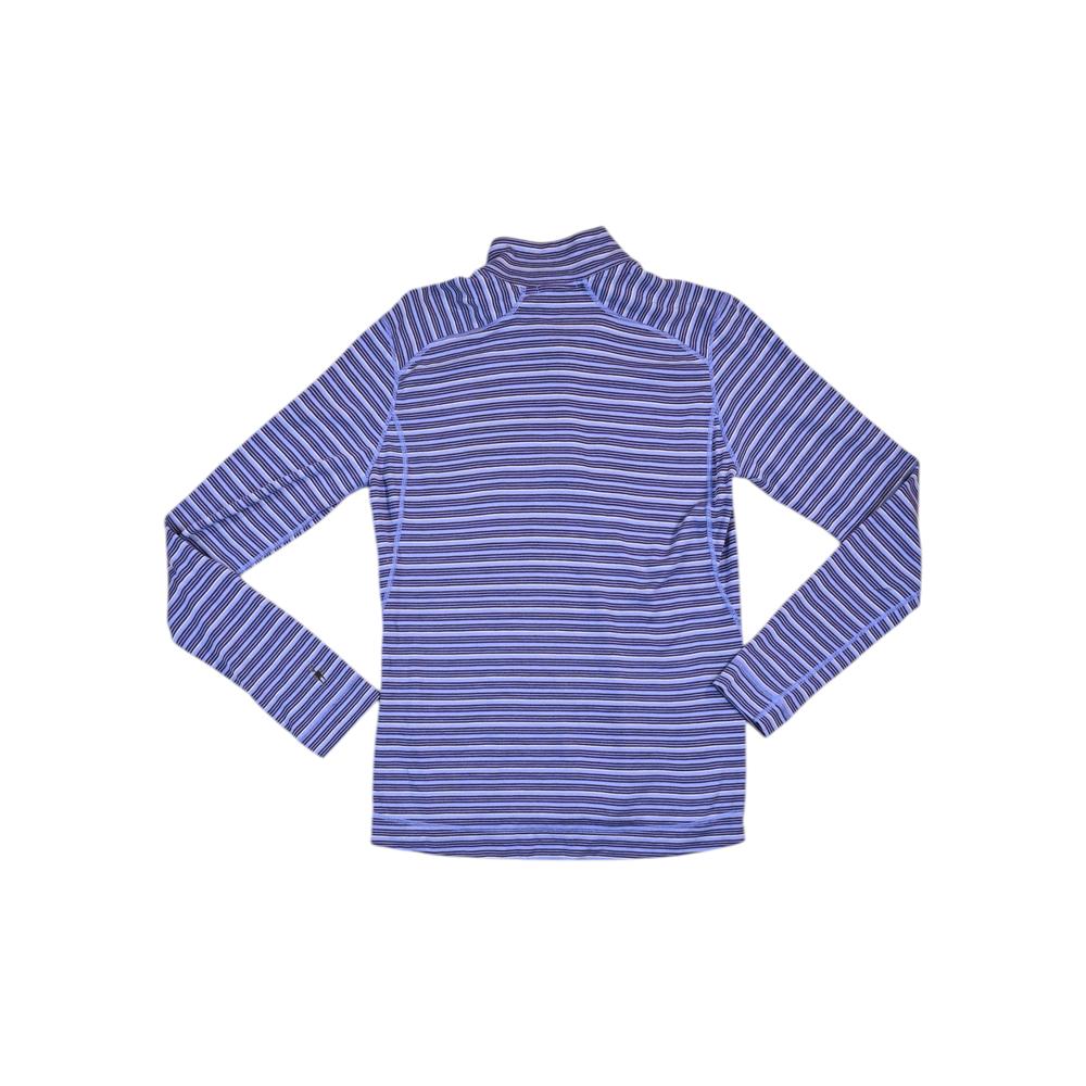 Smartwool Women's 100% Merino 1/4 Zip Baselayer Top Purple/Black XL Used - FERAL