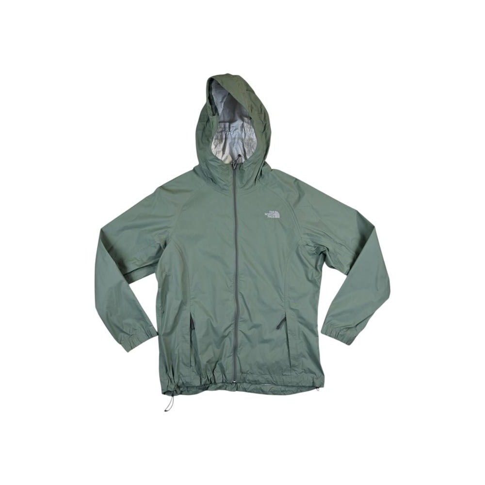 North Face Women's Hyvent Rain Shell Jacket Green L Used - FERAL