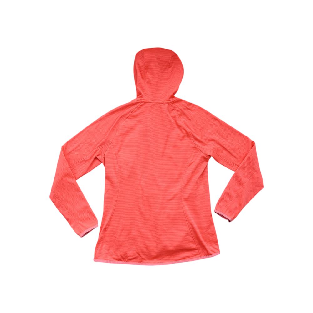 North Face Women's Full Zip Hoodie Lightweight Fleece Jacket Pink L Used - FERAL