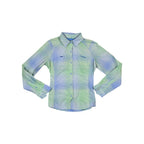 Columbia Women's Silver Ridge Plaid Long Sleeve Shirt Blue/Green L Used - FERAL