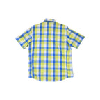 Eddie Bauer Men's First Ascent Button Up Shirt Yellow/Blue L Used - FERAL