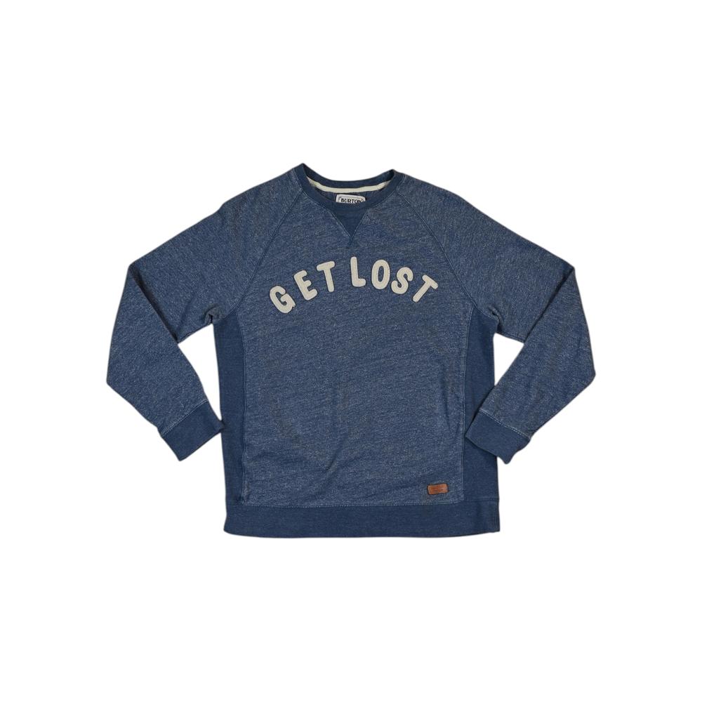 Burton Women's Get Lost Crewneck Sweatshirt Blue S Used - FERAL