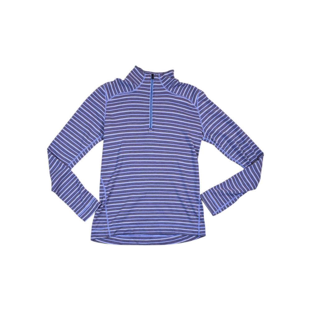 Smartwool Women's 100% Merino 1/4 Zip Baselayer Top Purple/Black XL Used - FERAL