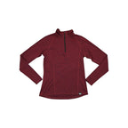 Rei Women's Synthetic 1/4 Zip Baselayer Shirt Red M Used - FERAL
