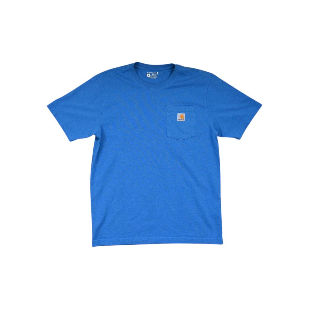 Carhartt Men's Pocket Short Sleeve Shirt Blue M Used - FERAL