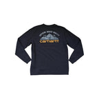 Carhartt Men's Graphic Long Sleeve Shirt Grey L Used - FERAL