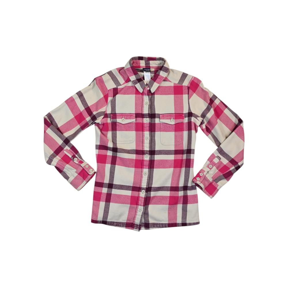 Patagonia Women's Fjord Flannel Shirt Pink S Used - FERAL