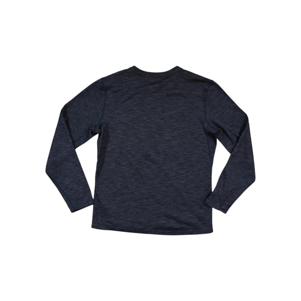 Grey long sleeve baselayer shirt by REI, with a subtle heathered texture.