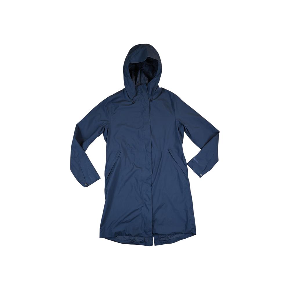 Patagonia Women's Yosemite Falls Trench Rain Shell Jacket Navy M Used - FERAL