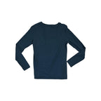 North Face Women's Cotton Long Sleeve Shirt Navy M Used - FERAL