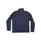 Grey fleece full-zip by North Face, shown in back view.